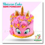 Unicorn Cake Semi Fondant (Min-1.5P)