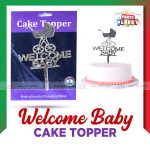 Welcome Baby Cake Topper