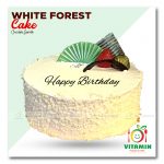White Forest Cake Chocolate Garnish