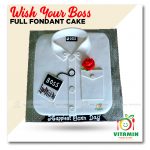 Wish Your Boss full fondant Cake (Min-2p)