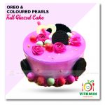 Oreo and Color Pearls Full Glazed Cake