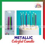 Metallic Colorful Candles