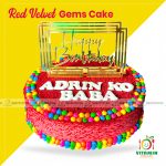 Red Velvet Gems Cake