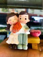 Couple Sitting On Bench Showpiece - Image 2