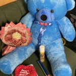 Gift Combo with teddy cake and bouquet